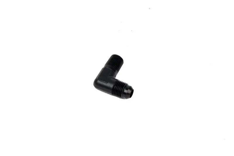 Aeromotive Fitting Elbow 1/4in-MNPT to AN-06 90-Deg Black (AER15666)