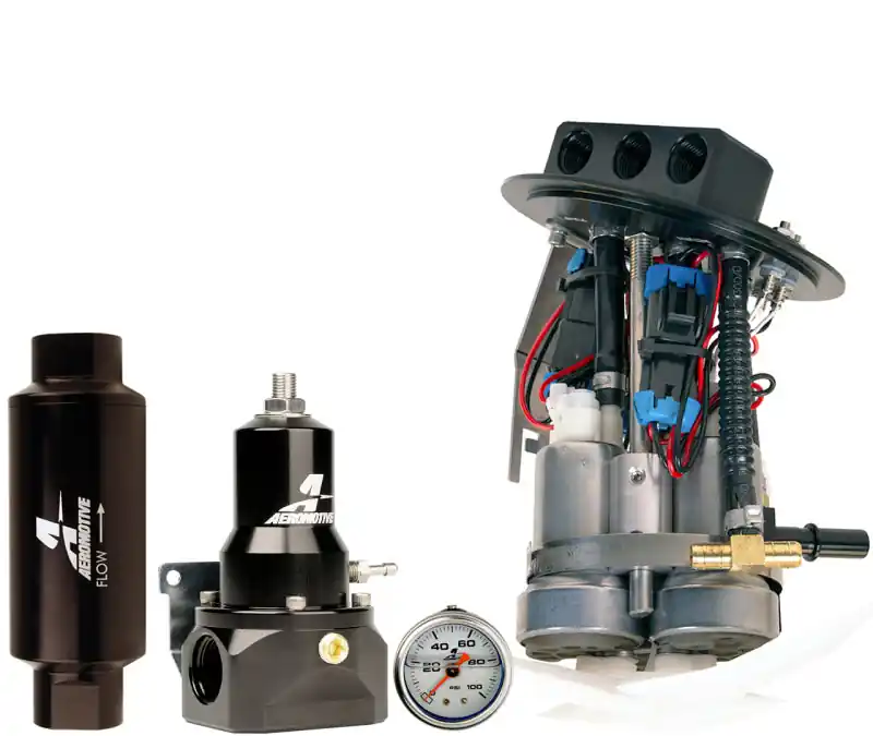 Aeromotive 11-17 Ford Mustang Drop In Kit (18038/15633/13134/12341) - Dual 450lph (AER17355)