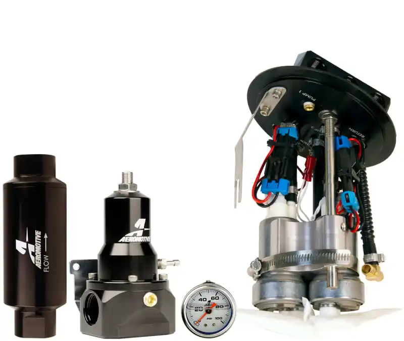 Aeromotive 11-17 Ford Mustang Drop In Kit (18037/15633/13134/12341) - Triple 450lph (AER17356)