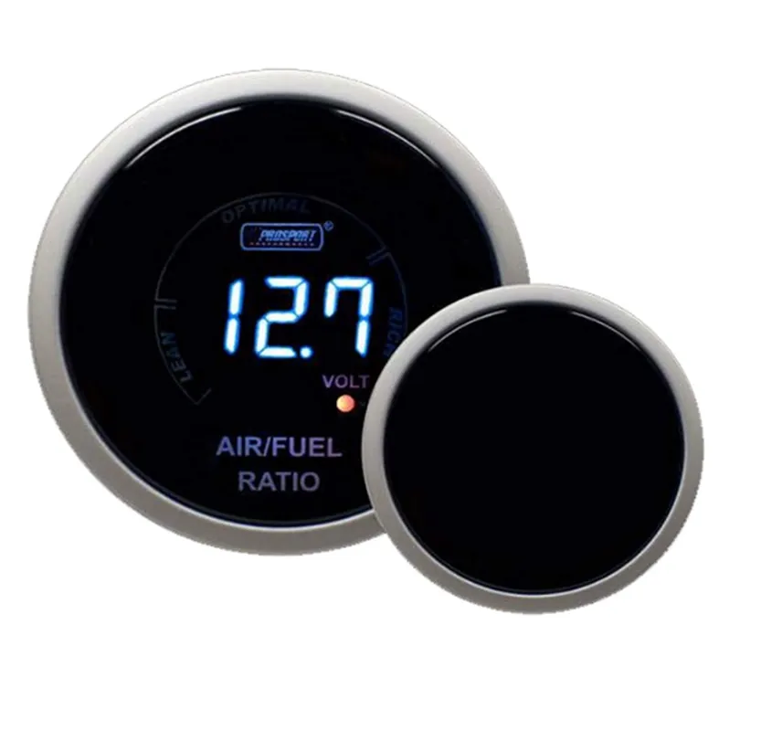 Prosport 2-1/16" Digital Air Fuel Ratio & Volt Gauge - Blue