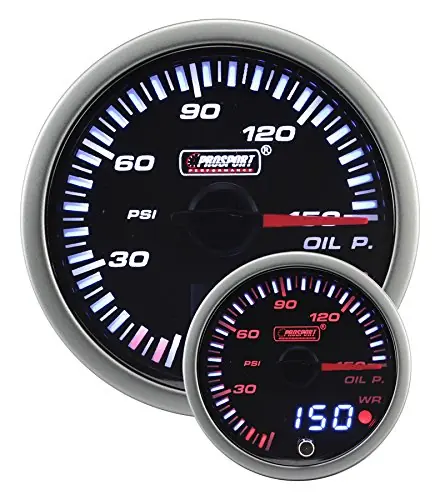 Prosport 2-3/8" JDM Electrical Oil Pressure Gauge