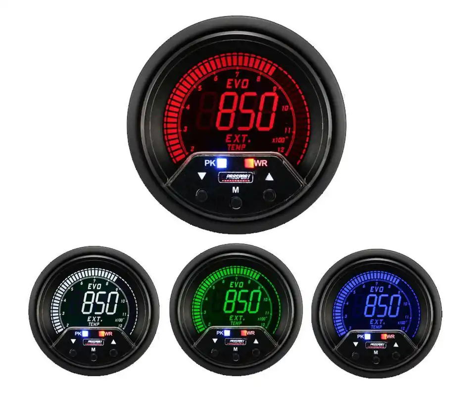 Prosport 2-3/8" Premium Evo Electrical Exhaust Gas Temperature Gauge
