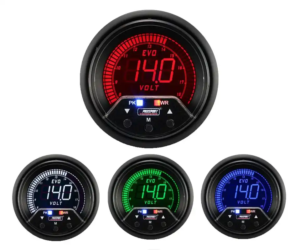 Prosport 2-3/8" Premium Evo Electrical Volt Gauge