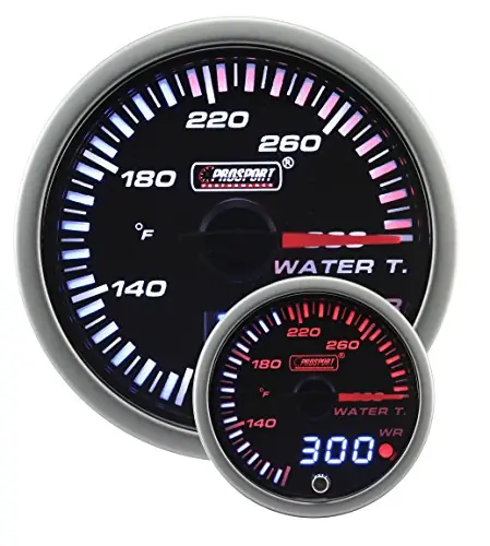 Prosport 2-1/16" JDM Electrical Water Temperature Gauge