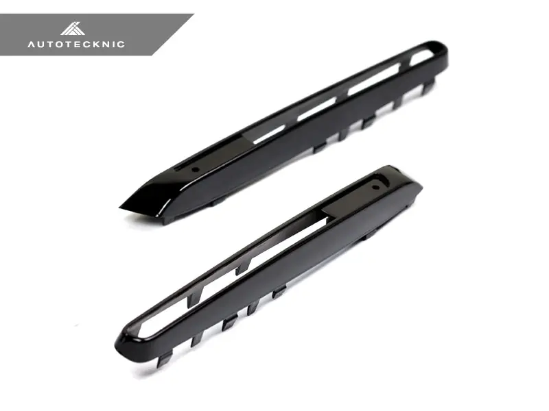 AutoTecknic Replacement Glazing Black Fender Gills - E70 X5M
