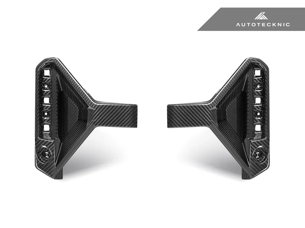 AutoTecknic Dry Carbon Rear Bumper Reflector Trim Set - G87 M2