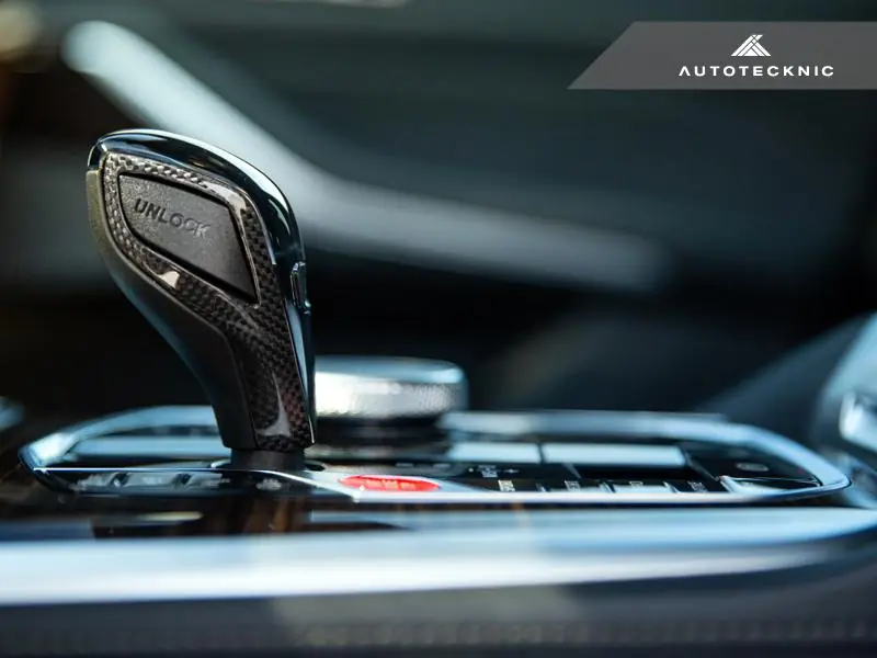 AutoTecknic Carbon Fiber Gear Selector Side Trims - G42 2-Series Coupe