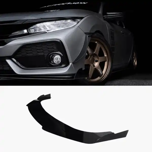 Aeroflow Dynamics Splitter V3 (2017-2021 Honda Civic Hatchback, Si Coupe, Si Sedan)