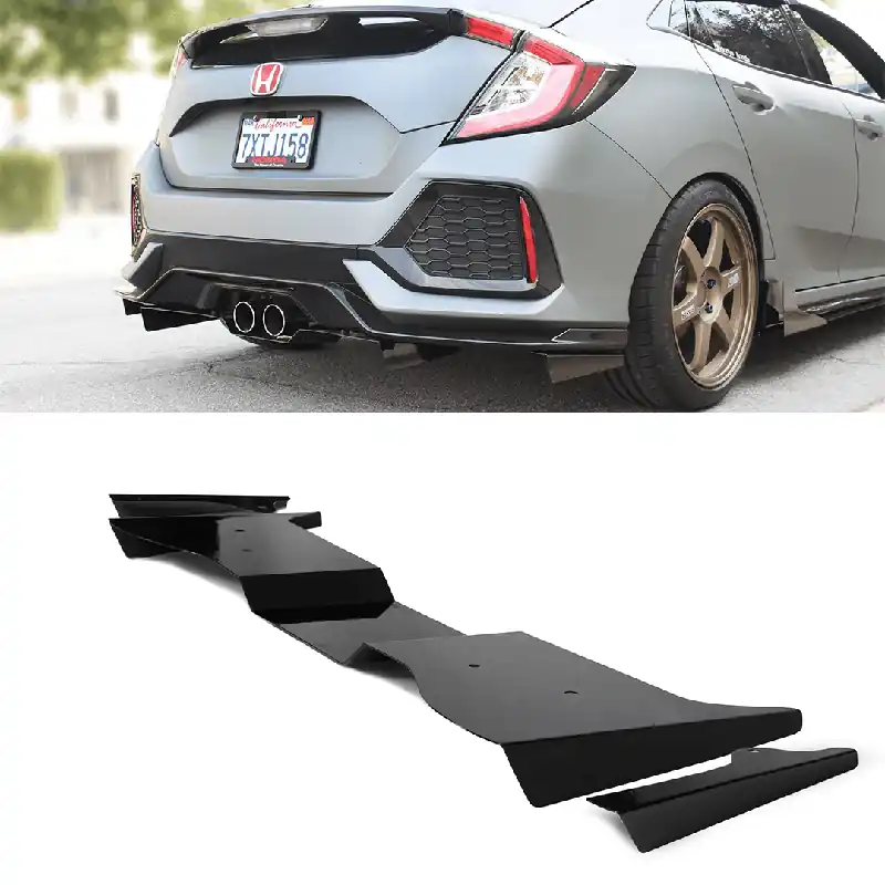 Aeroflow Dynamics Rear Diffuser V1 | 2017-2019 Honda Civic Hatch, Sport, Sport Touring