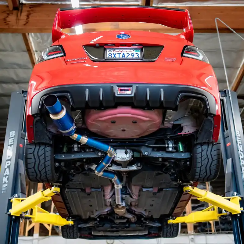 Aeroflow Dynamics F1 Titanium Single Exit Catback Exhaust | 2015-2021 Subaru WRX/STI