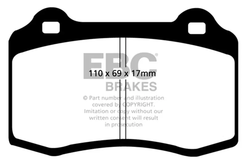 EBC 96-03 Alfa Romeo GTV 3.0 (Brembo) Greenstuff Front Brake Pads (EBCDP21031)
