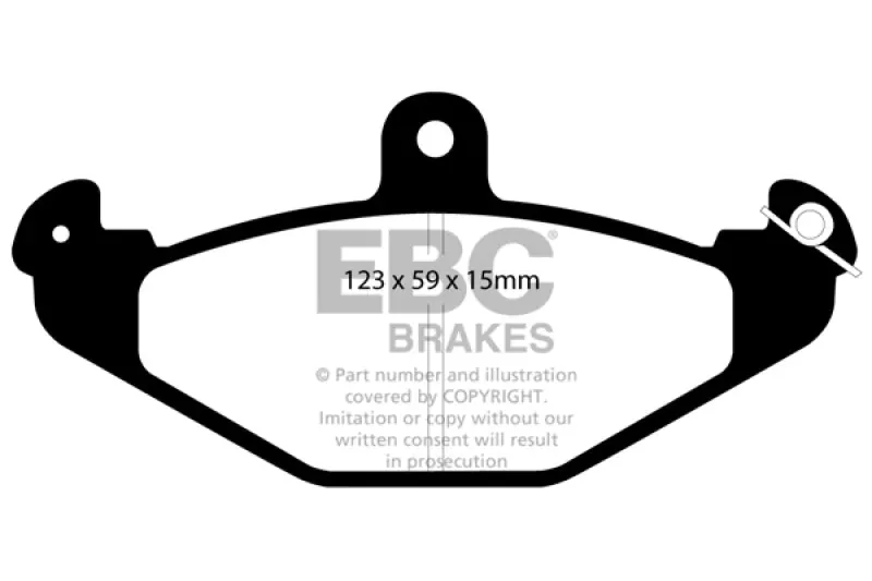 EBC 92-00 Dodge Viper 8.0 Redstuff Rear Brake Pads (EBCDP3885C)