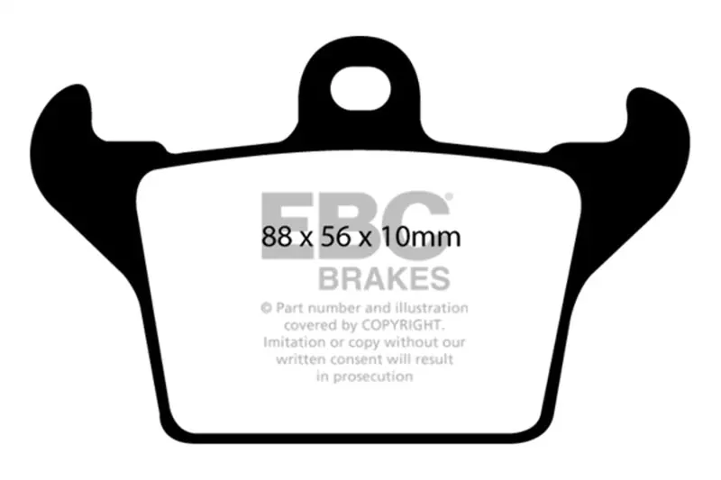 EBC 12-14 Dodge SRT Viper (Parking Brake) Ultimax2 Rear Brake Pads (EBCUD1034)