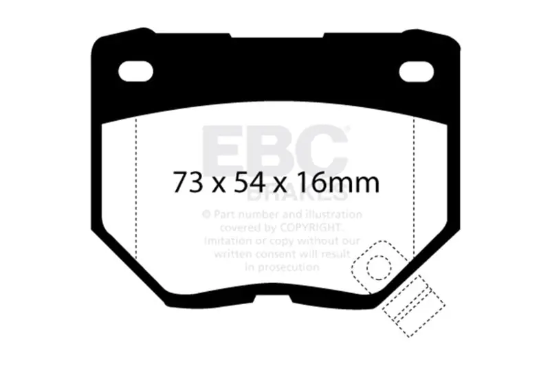 EBC 89-95 Nissan Skyline (R32) 2.6 Twin Turbo GT-R Ultimax2 Rear Brake Pads (EBCUD461)