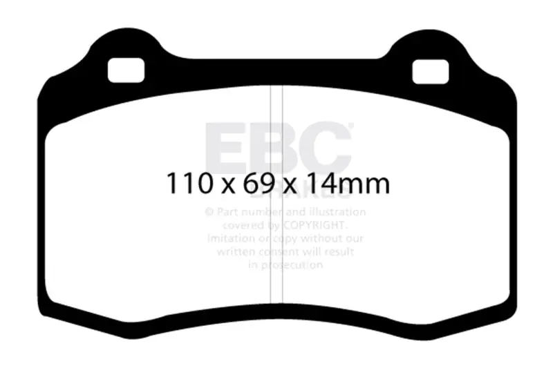 EBC 96-03 Alfa Romeo GTV 3.0 (Brembo) Ultimax2 Front Brake Pads (EBCUD592)