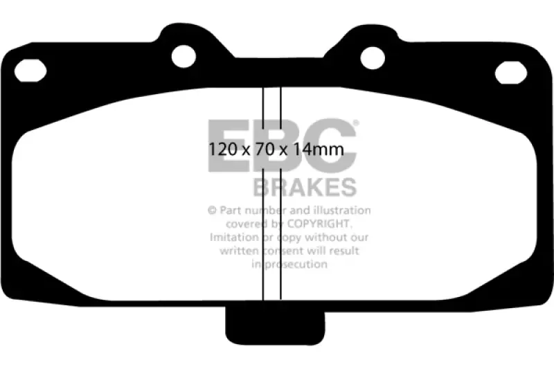 EBC 02-04 Mercedes-Benz C32 AMG (W203) 3.2 Supercharged Ultimax2 Front Brake Pads (EBCUD847)