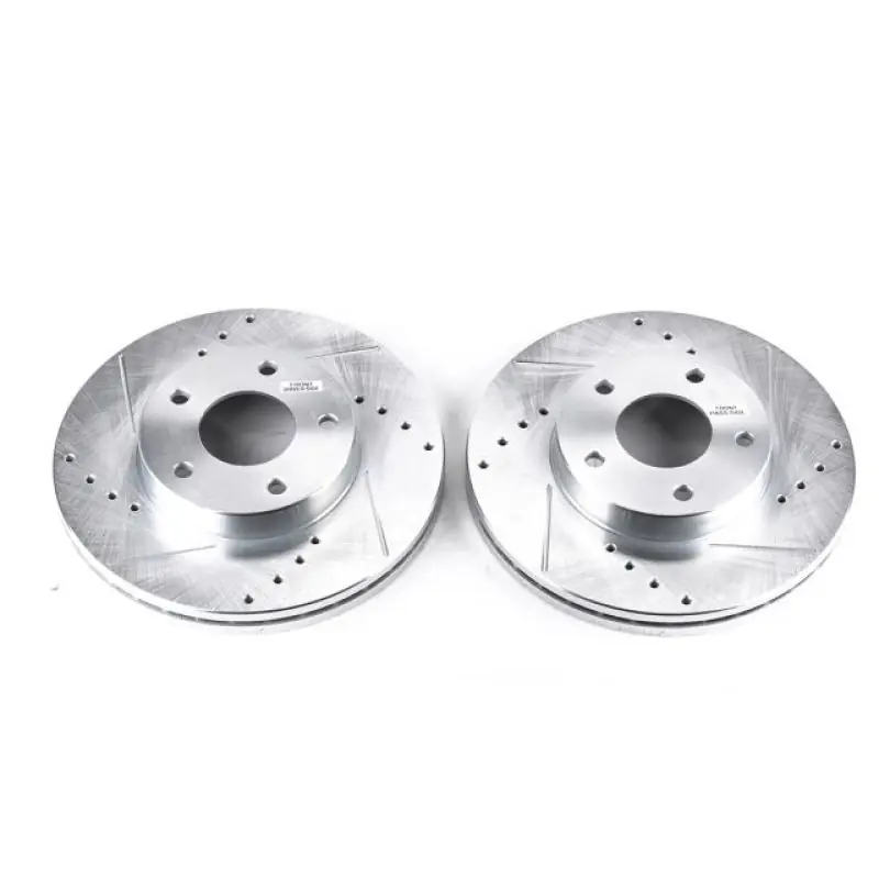 Power Stop 89-90 Nissan 300ZX Front Evolution Drilled & Slotted Rotors - Pair (PSBJBR508XPR)
