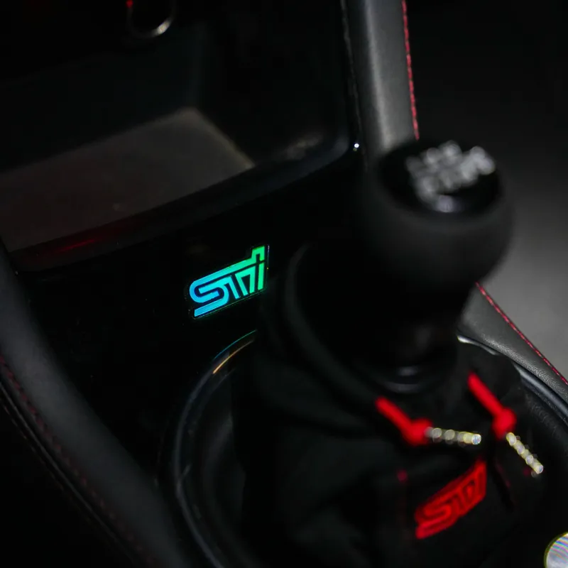 Lit Logos STI Shifter Trim Badge | 2008-2021 STI
