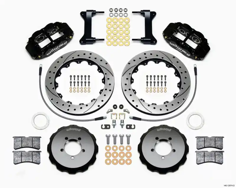 Wilwood Narrow Superlite 6R Front Hat Kit 13.06in Drilled 1999-2012 Subaru WRX w/Lines (WIL140-12874-D)