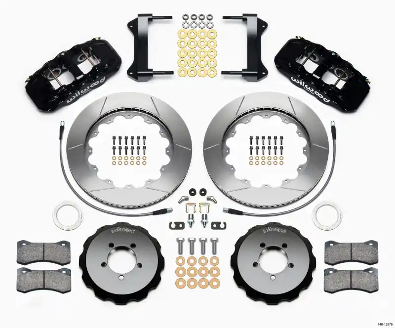Wilwood AERO6 Front Hat Kit 14.00 1999-2012 Subaru WRX w/Lines (WIL140-12876)