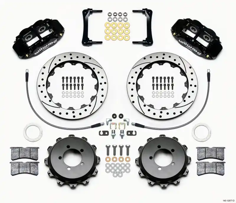 Wilwood Narrow Superlite 4R Rear Kit 12.88in Drilled 2008-2012 Subaru WRX w/Lines (WIL140-12877-D)