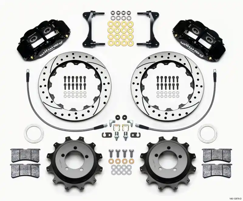 Wilwood Narrow Superlite 4R Rear Kit 12.88in Drilled 99-05 WRX / 99-07 Impreza (WIL140-12878-D)