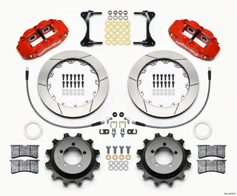 Wilwood Narrow Superlite 4R Rear Kit 12.88in Red 99-05 WRX / 99-07 Impreza (WIL140-12878-R)