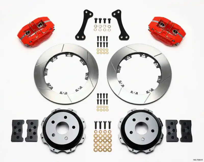 Wilwood Dynapro Rear Kit 12.19in Red Subaru Impreza WRX (WIL140-7006-R)