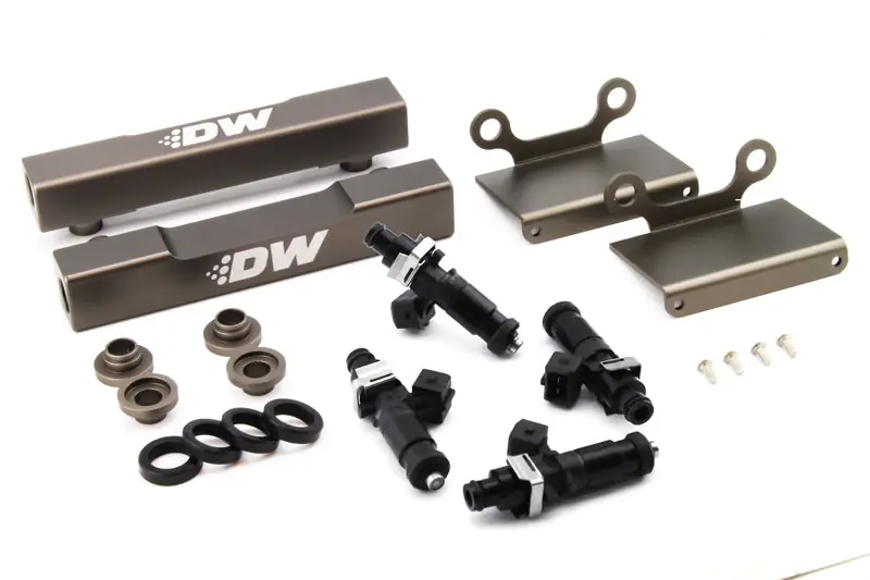 DeatschWerks 04-06 Subaru STI/LGT Side Feed to Top Feed Fuel Rail Conv Kit w/ 1200cc Injectors (DWK6-101-1200)