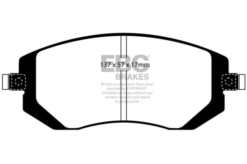 EBC 04-06 Saab 9-2X 2.0 Turbo Redstuff Front Brake Pads (EBCDP31661C)