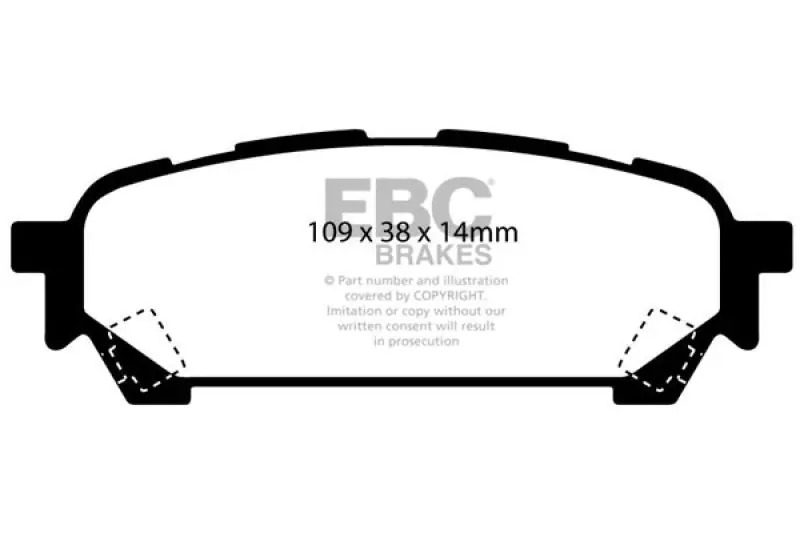 EBC 04-06 Saab 9-2X 2.0 Turbo Redstuff Rear Brake Pads (EBCDP31687C)