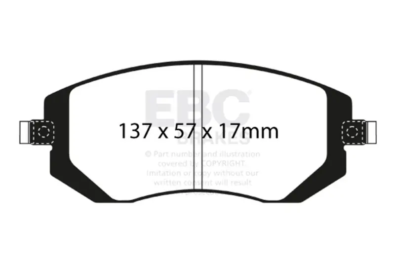 EBC 03-05 Subaru Impreza 2.0 Turbo WRX Bluestuff Front Brake Pads (EBCDP51661NDX)