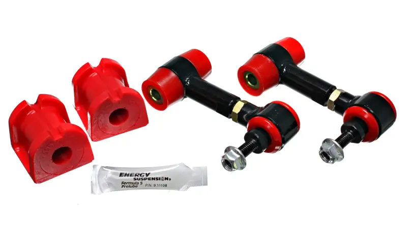 Energy Suspension 08-14 Subaru WRX Red 16mm Rear Sway Bar Bushing and Endlink Set (ENG19.5106R)