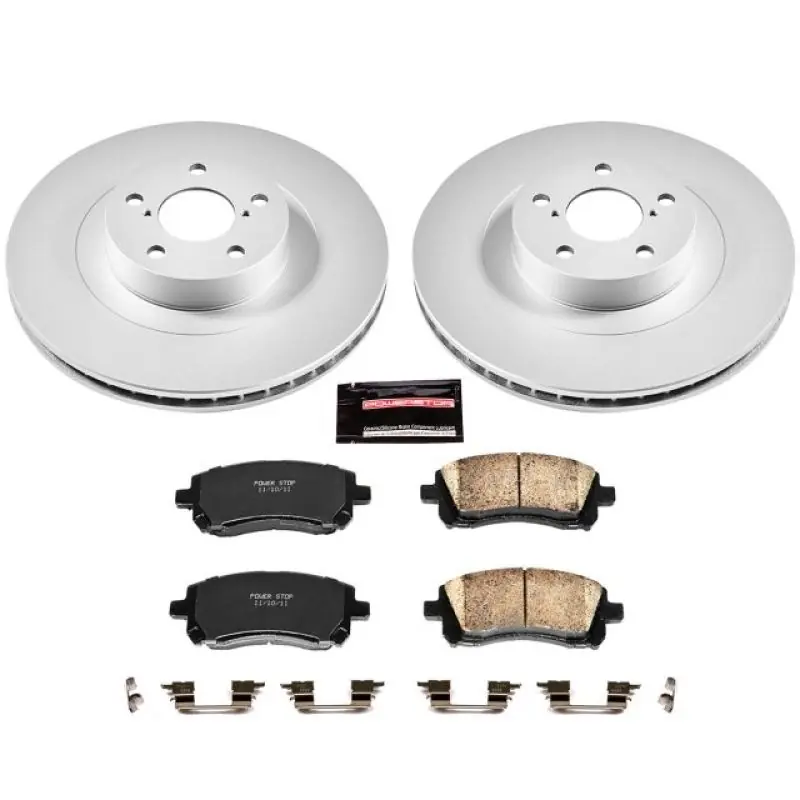 Power Stop 02-03 Subaru Impreza Front Z17 Evolution Geomet Coated Brake Kit (PSBCRK2369)