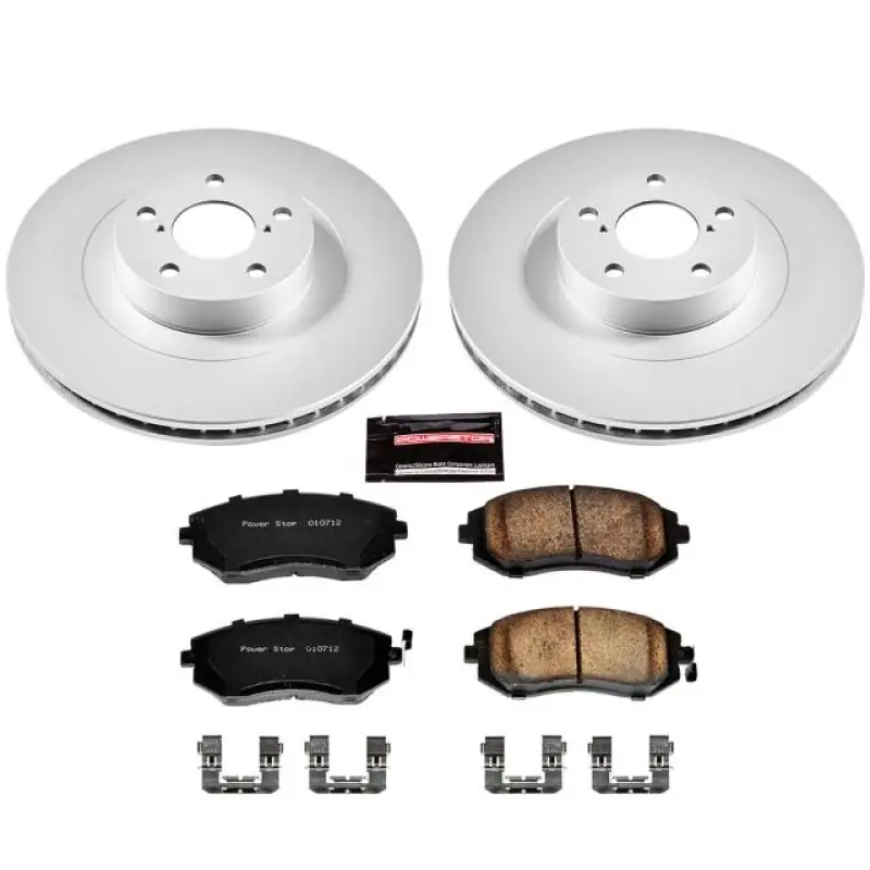 Power Stop 05-06 Saab 9-2X Front Z17 Evolution Geomet Coated Brake Kit (PSBCRK2373)