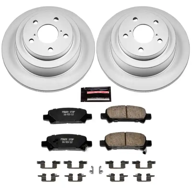 Power Stop 98-03 Subaru Forester Rear Z17 Evolution Geomet Coated Brake Kit (PSBCRK449)