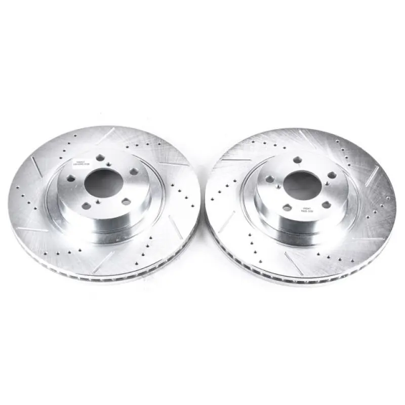 Power Stop 05-06 Saab 9-2X Front Evolution Drilled & Slotted Rotors - Pair (PSBJBR957XPR)