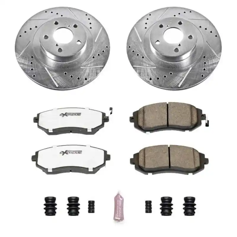 Power Stop 05-06 Saab 9-2X Front Z26 Street Warrior Brake Kit (PSBK2373-26)