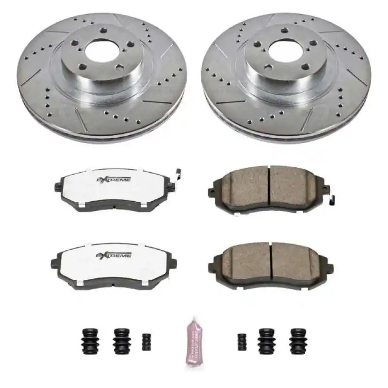 Power Stop 04-06 Subaru Baja Front Z26 Street Warrior Brake Kit (PSBK3038-26)