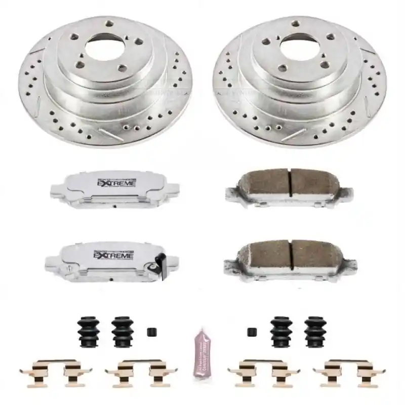 Power Stop 98-03 Subaru Forester Rear Z26 Street Warrior Brake Kit (PSBK449-26)