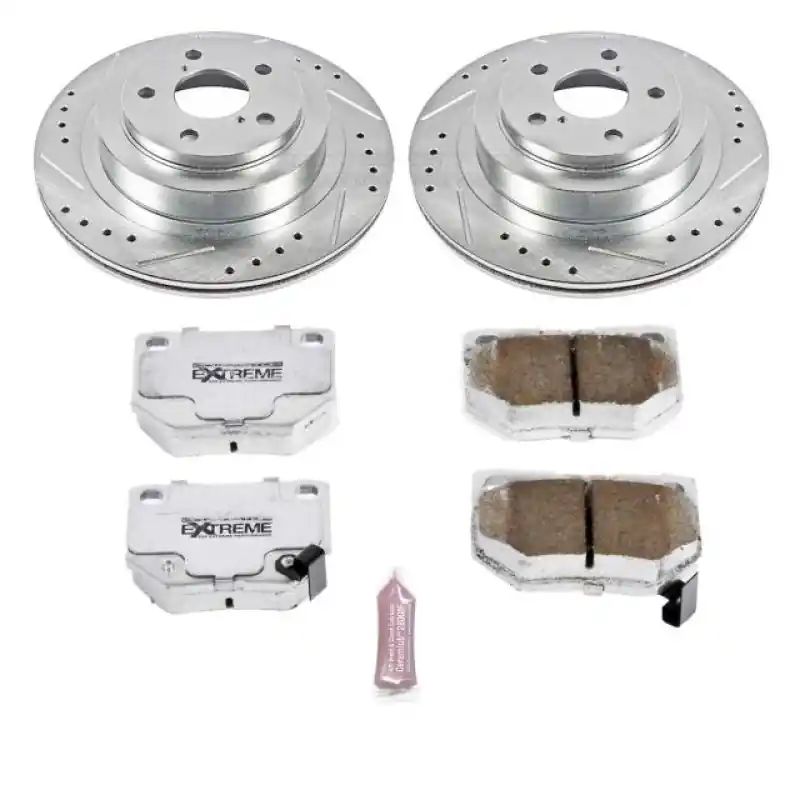 Power Stop 06-07 Subaru Impreza Rear Z26 Street Warrior Brake Kit (PSBK4932-26)