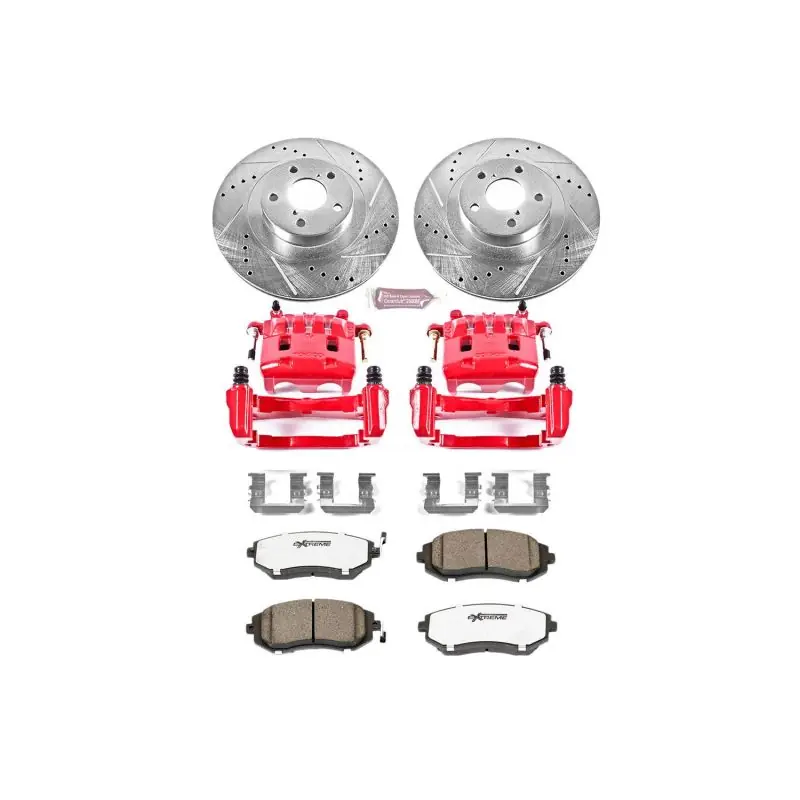 Power Stop 05-06 Saab 9-2X Front Z26 Street Warrior Brake Kit w/Calipers (PSBKC2373-26)