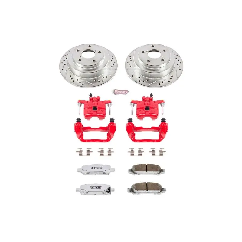 Power Stop 98-03 Subaru Forester Rear Z26 Street Warrior Brake Kit w/Calipers (PSBKC449-26)