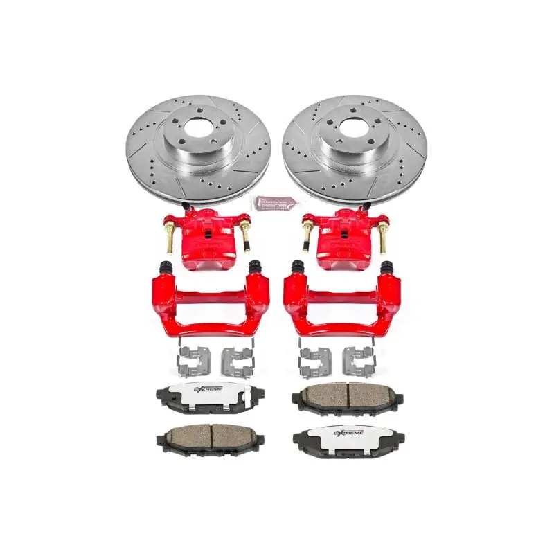 Power Stop 09-13 Subaru Forester Rear Z26 Street Warrior Brake Kit w/Calipers (PSBKC4631-26)