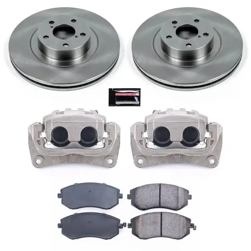 Power Stop 04-06 Subaru Baja Front Autospecialty Brake Kit w/Calipers (PSBKCOE3038A)