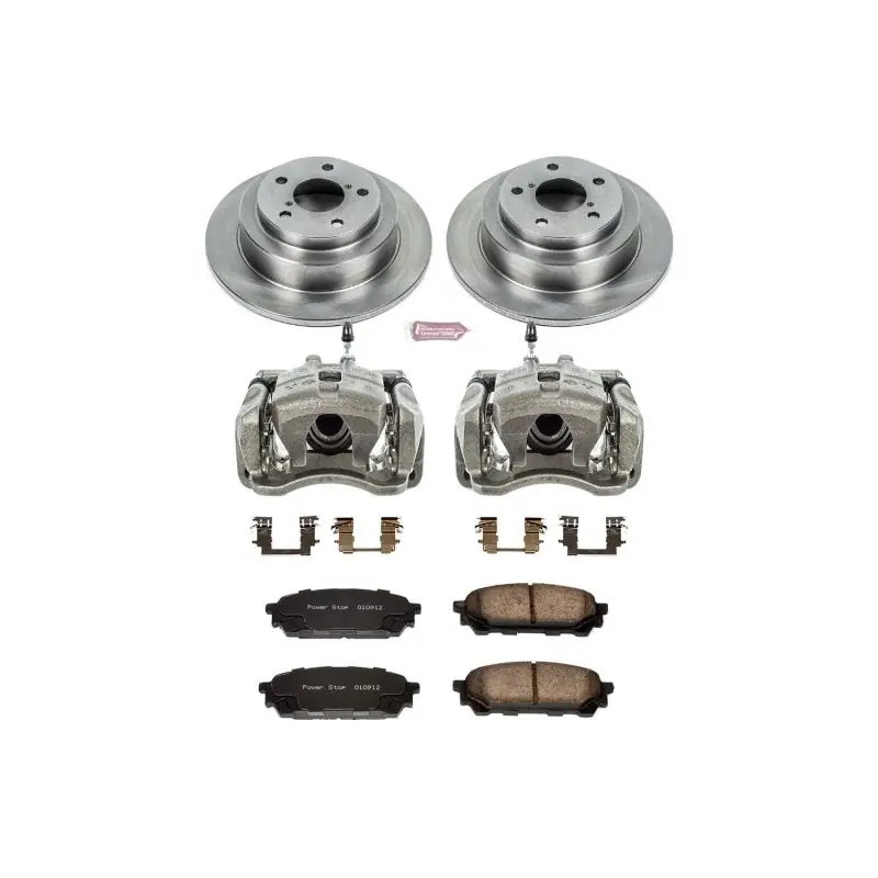 Power Stop 05-06 Saab 9-2X Rear Autospecialty Brake Kit w/Calipers (PSBKCOE447)