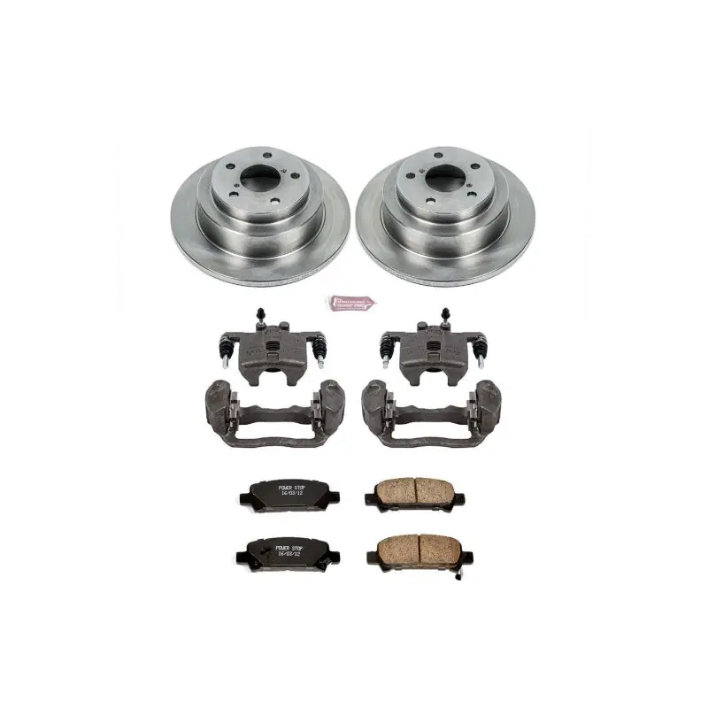Power Stop 98-03 Subaru Forester Rear Autospecialty Brake Kit w/Calipers (PSBKCOE449)