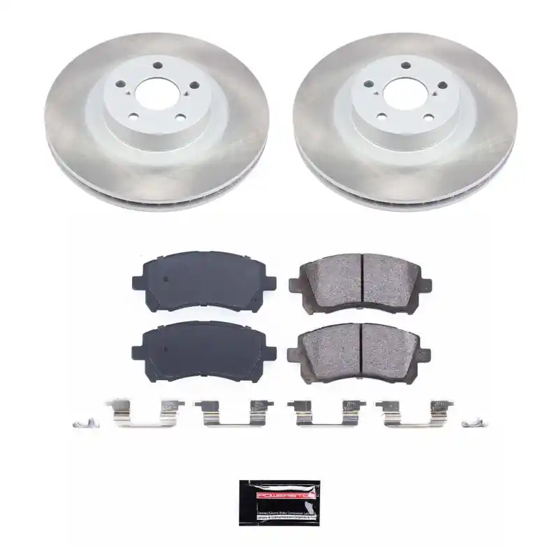 Power Stop 01-02 Subaru Outback Front Semi-Coated Rotor Kit (PSBSC2369)