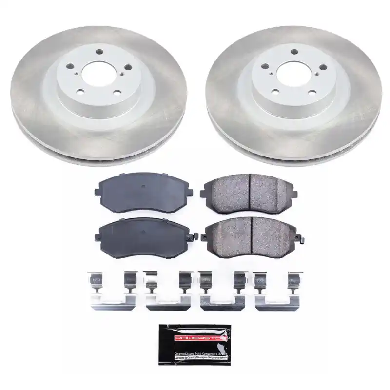 Power Stop 02-05 Subaru Outback Front Semi-Coated Rotor Kit (PSBSC2373)