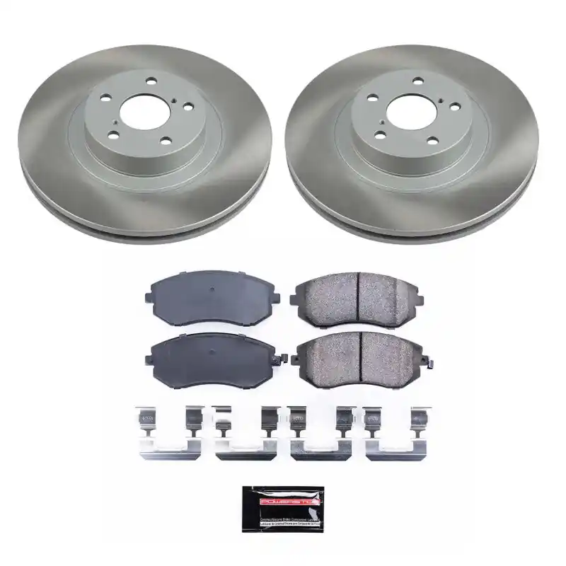 Power Stop 05-12 Subaru Outback Front Semi-Coated Rotor Kit (PSBSC3038)
